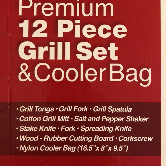 NWT Smokin' Grill 12 piece grill set & cooler bag. BBQ, Camping, Parties. - Picture 5 of 5
